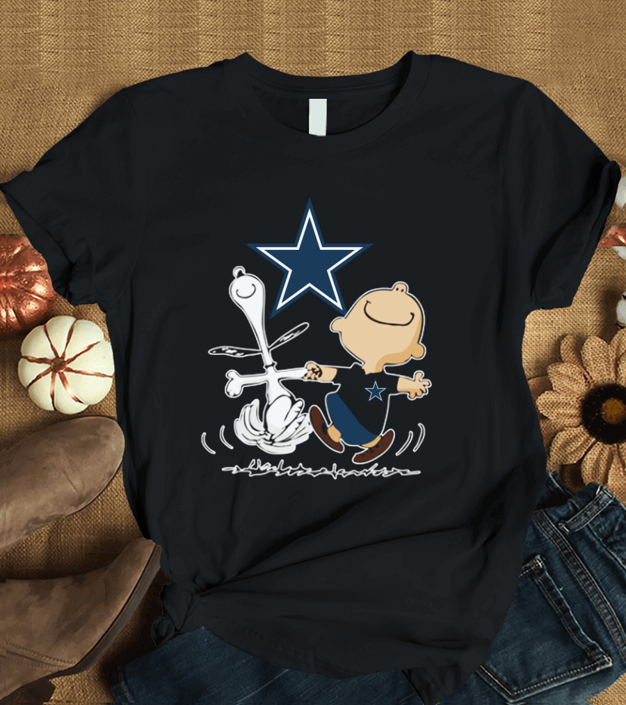 Dallas Cowboys Snoopy and Charlie Brown Dancing with Star T-Shirt