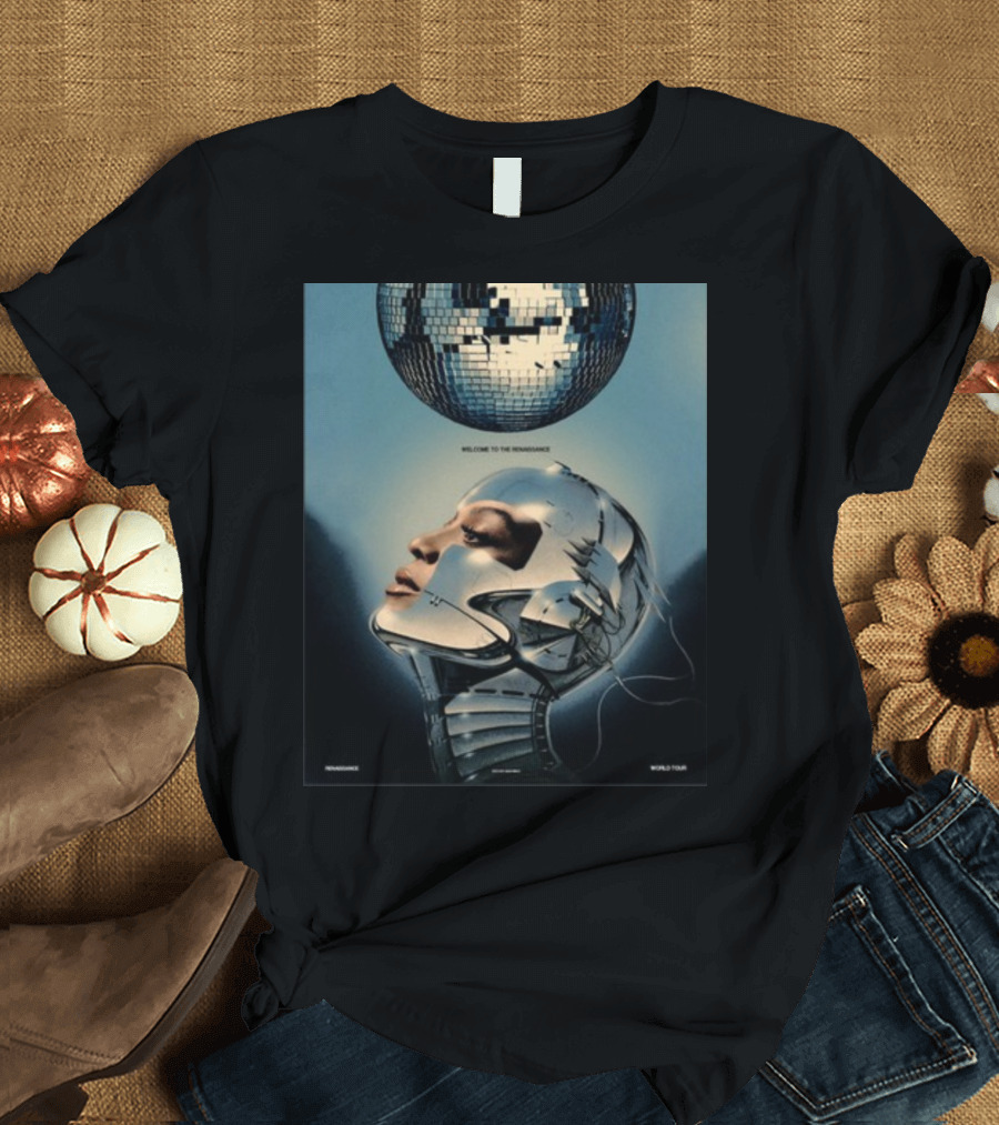 Welcome To The Renaissance World Tour Robot Disco Ball T-Shirt