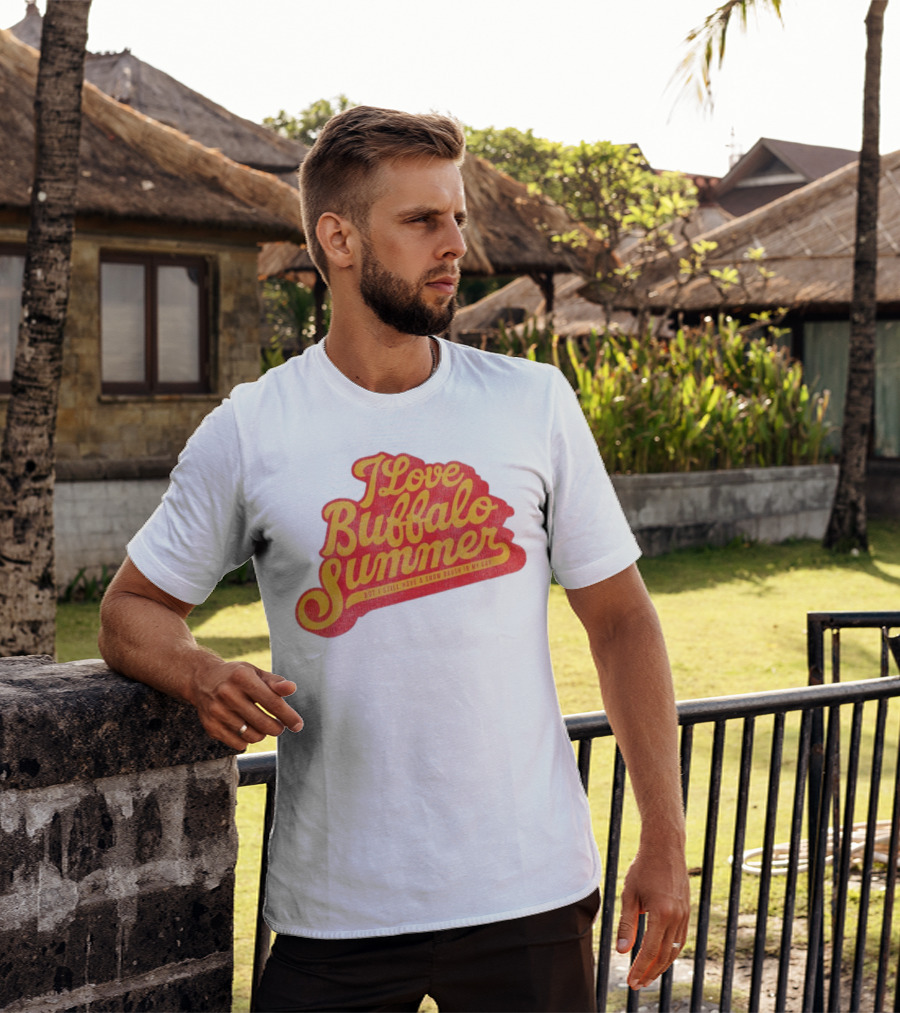 I Love Buffalo Summer Boy I Still Have A Snow Brush In My Car T-Shirt