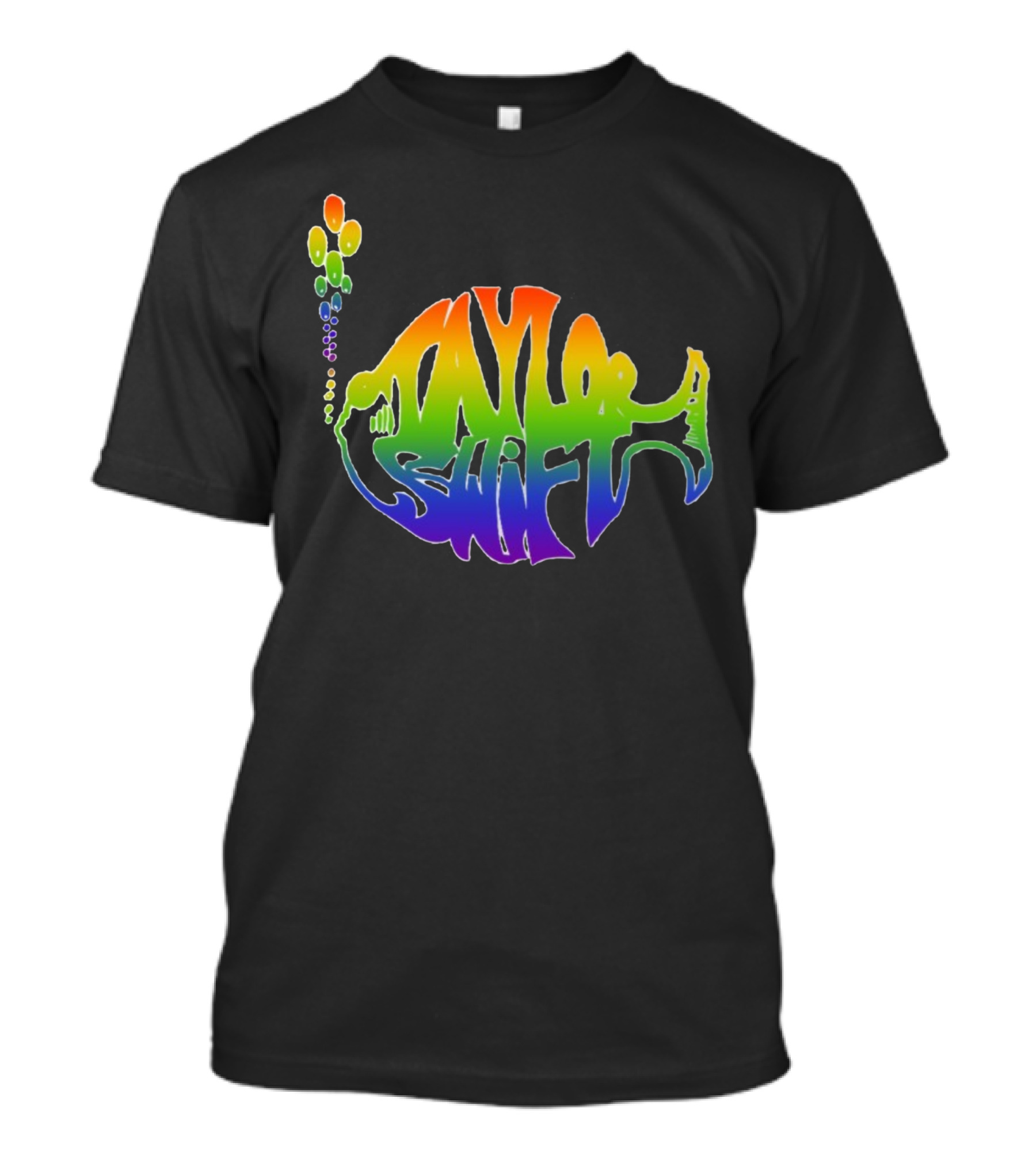 Taylor Swift Phish Logo Rainbow Bubbles T-Shirt