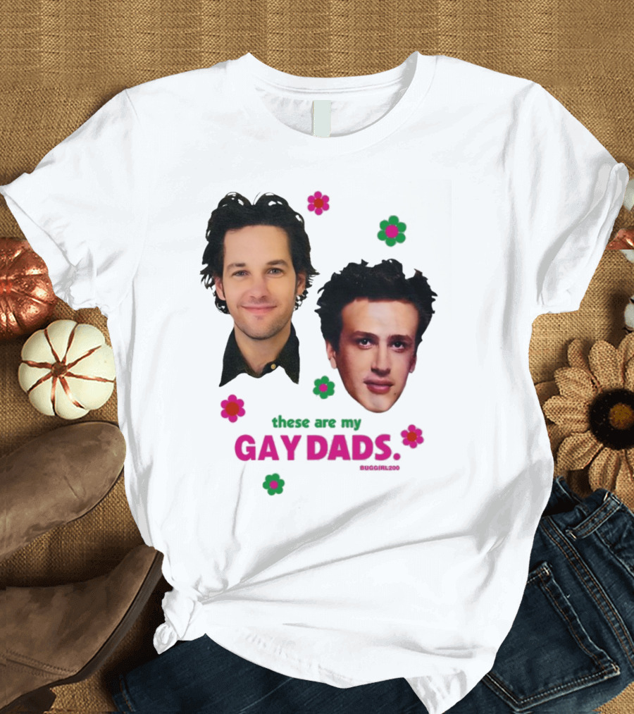 These Are My Gay Dads Flowers nuggclub 420 T-Shirt