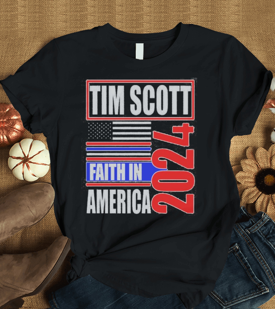 Tim Scott Faith in America 2024 T-Shirt
