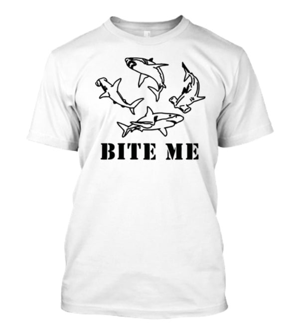 Hoesforclothes Bite Me Shark Trio T-Shirt