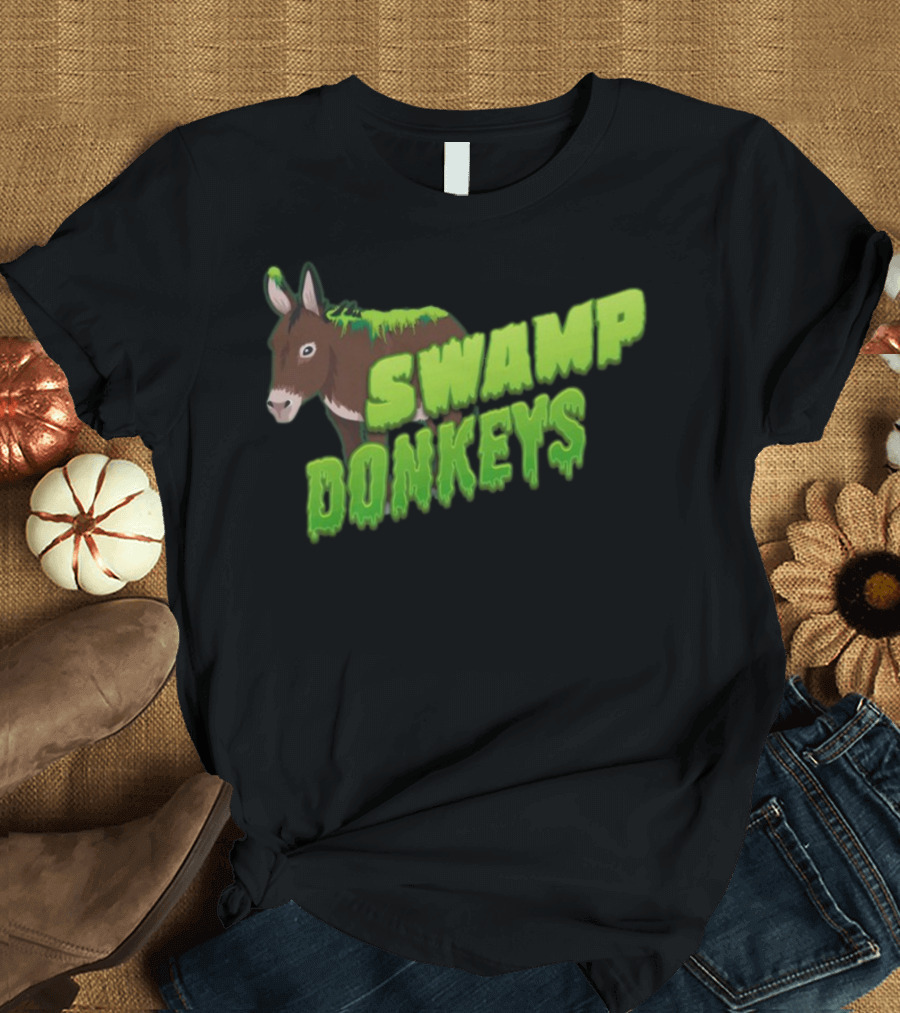 Jomboymedia Swamp Donkeys Blitzball 3 Dripping Green Donkey T-Shirt