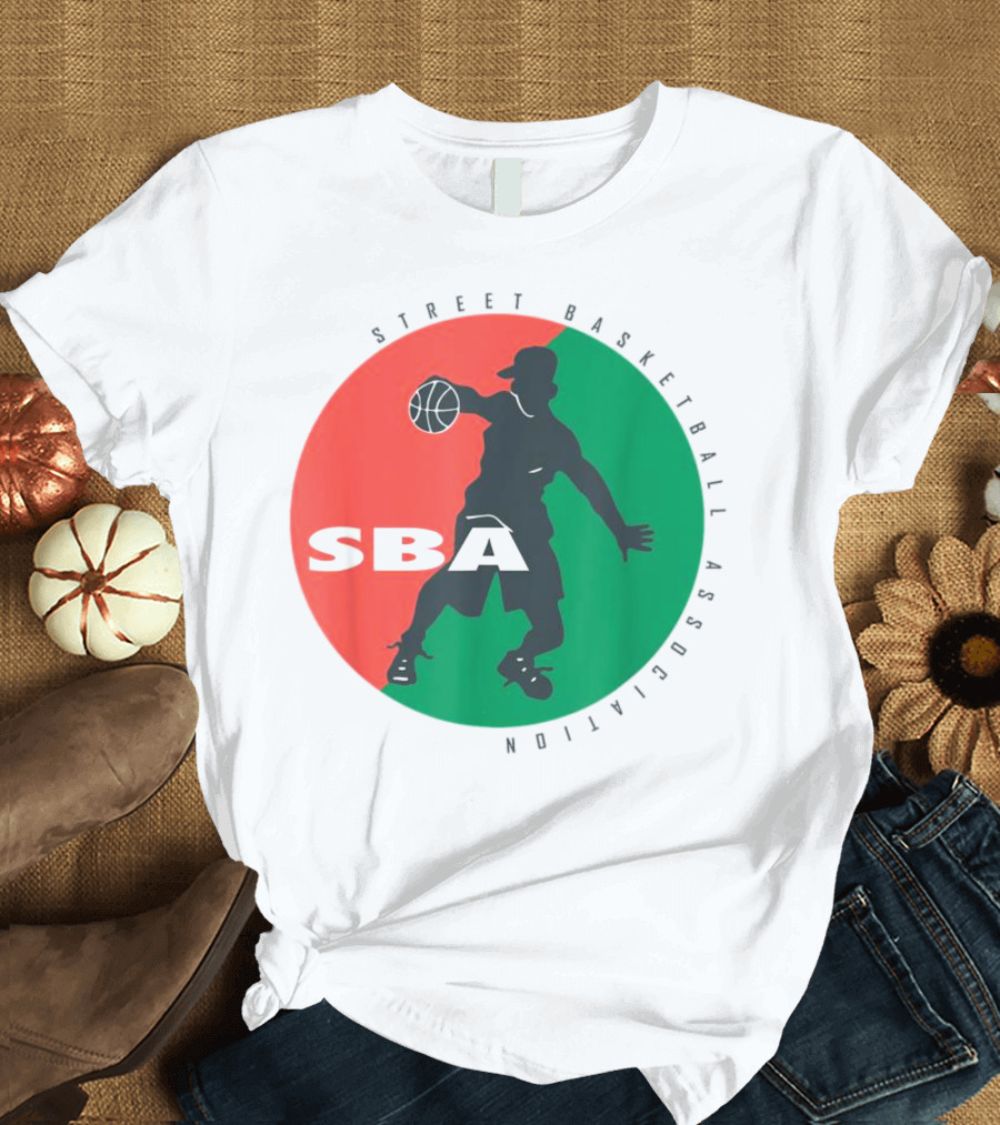 Street Basketball Association SBA Logo Circle T-Shirt