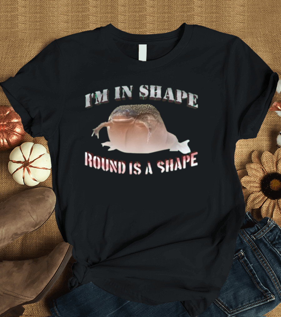I'm In Shape Round Is A Shape Frog Eating Bird T-Shirt