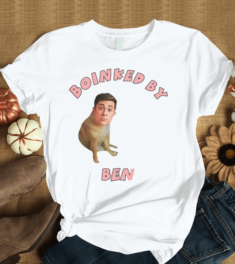 Boinked By Ben Dog Face Collage T-Shirt