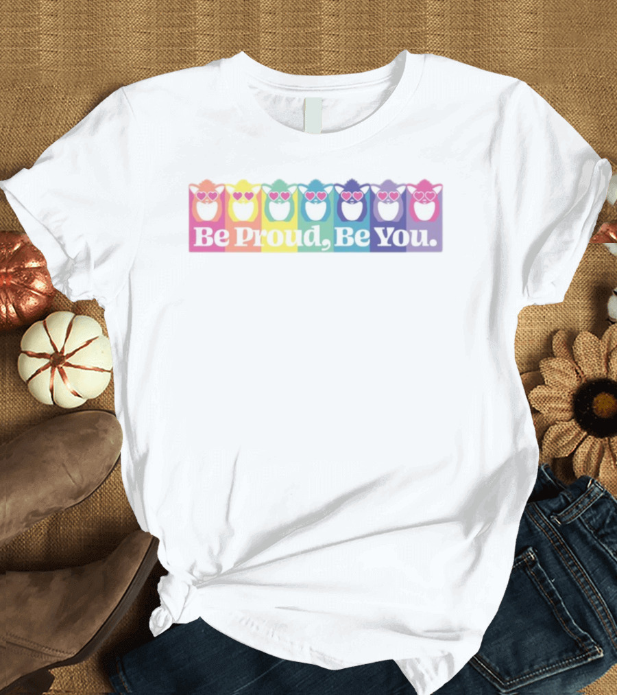 Be Proud Be You Rainbow Heart Owls T-Shirt