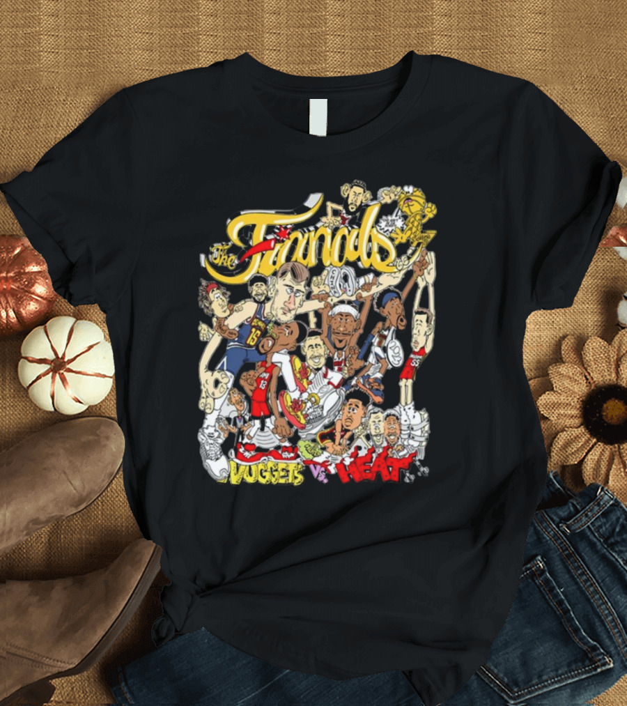 The Finals Nuggets Vs Heat Basketball Cartoon Characters T-Shirt