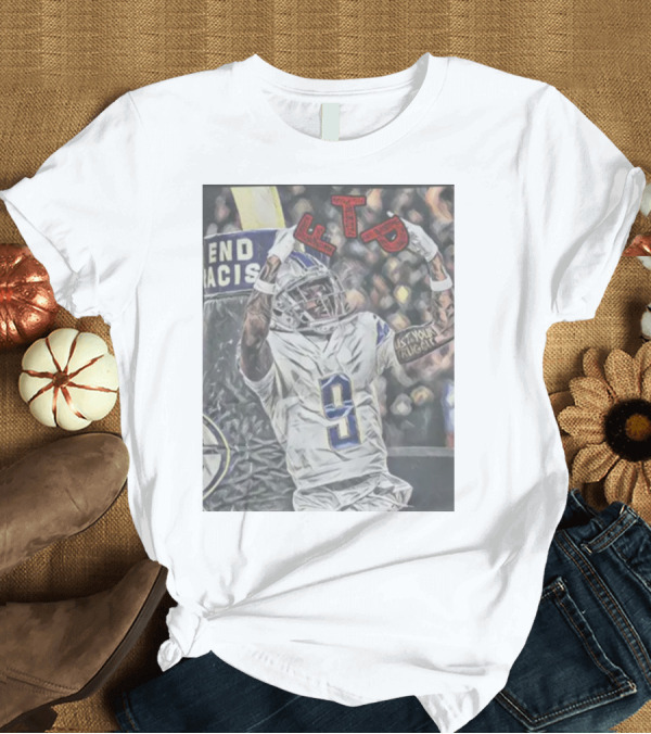 T-Shirt: Jameson Williams FTP 9 NFL Gesture T-Shirt Jameson Williams FTP 9 NFL Gesture T-Shirt