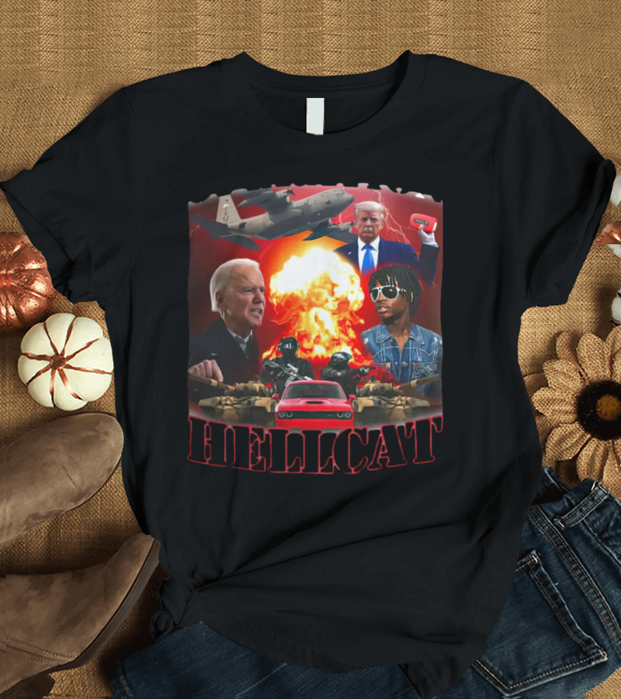 Operation Hellcat Chief Keef Explosive Imagery with Leaders and Military Elements T-Shirt