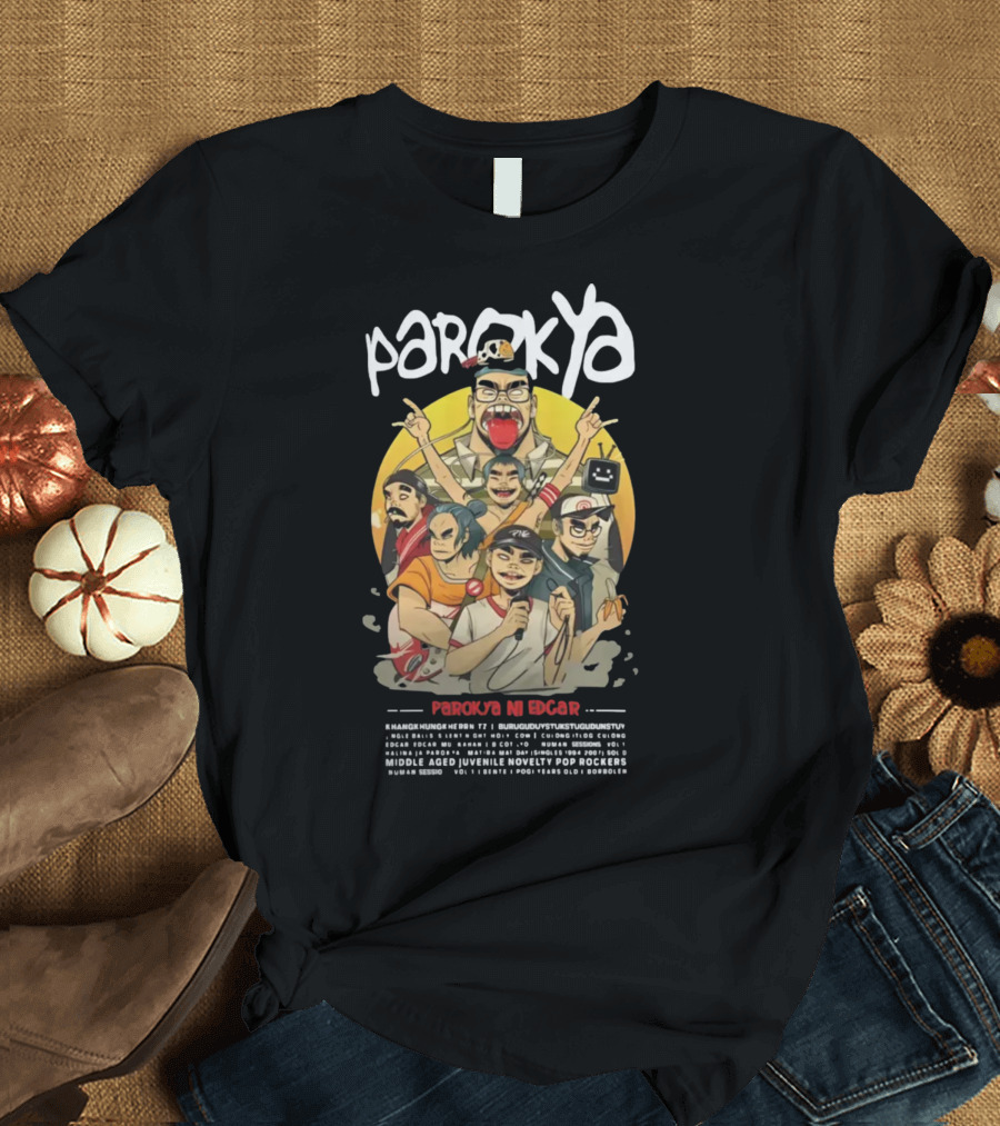 Parokya Ni Edgar Hanggang Hanggang Middle Aged Juvenile Novelty Pop Rockers T-Shirt