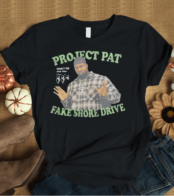 T-Shirt: PRO.JECT PAT GHETTO GREEN FAKE SHORE DRIVE T-Shirt PRO.JECT PAT GHETTO GREEN FAKE SHORE DRIVE T-Shirt