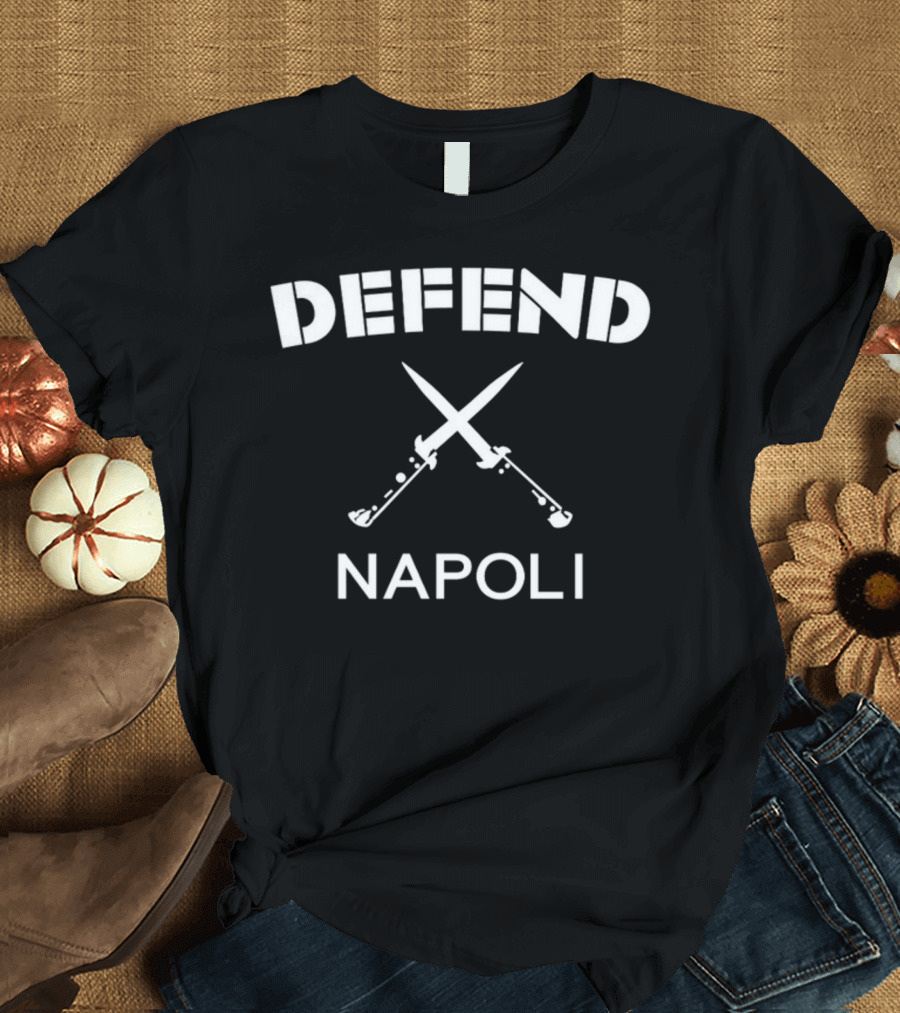 Defend Napoli Quagliarella Crossed Swords T-Shirt