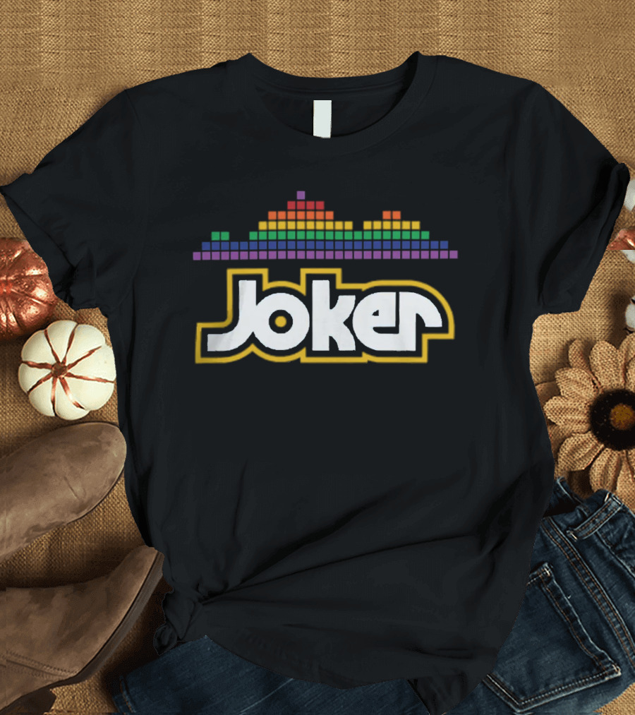 Joker Logo Dan Patrick Shop Rainbow Equalizer T-Shirt