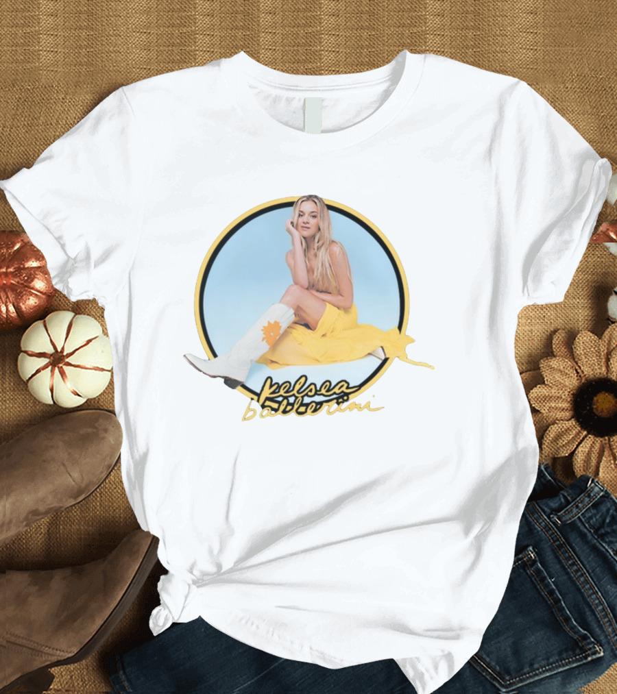 Kelsea Ballerini Yellow Dress White Boots T-Shirt