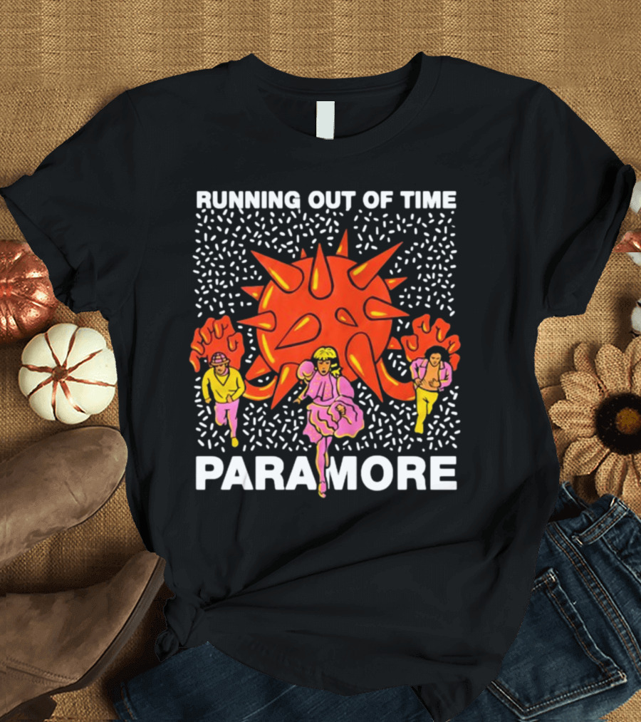 Running Out Of Time Paramore Bold Retro T-Shirt