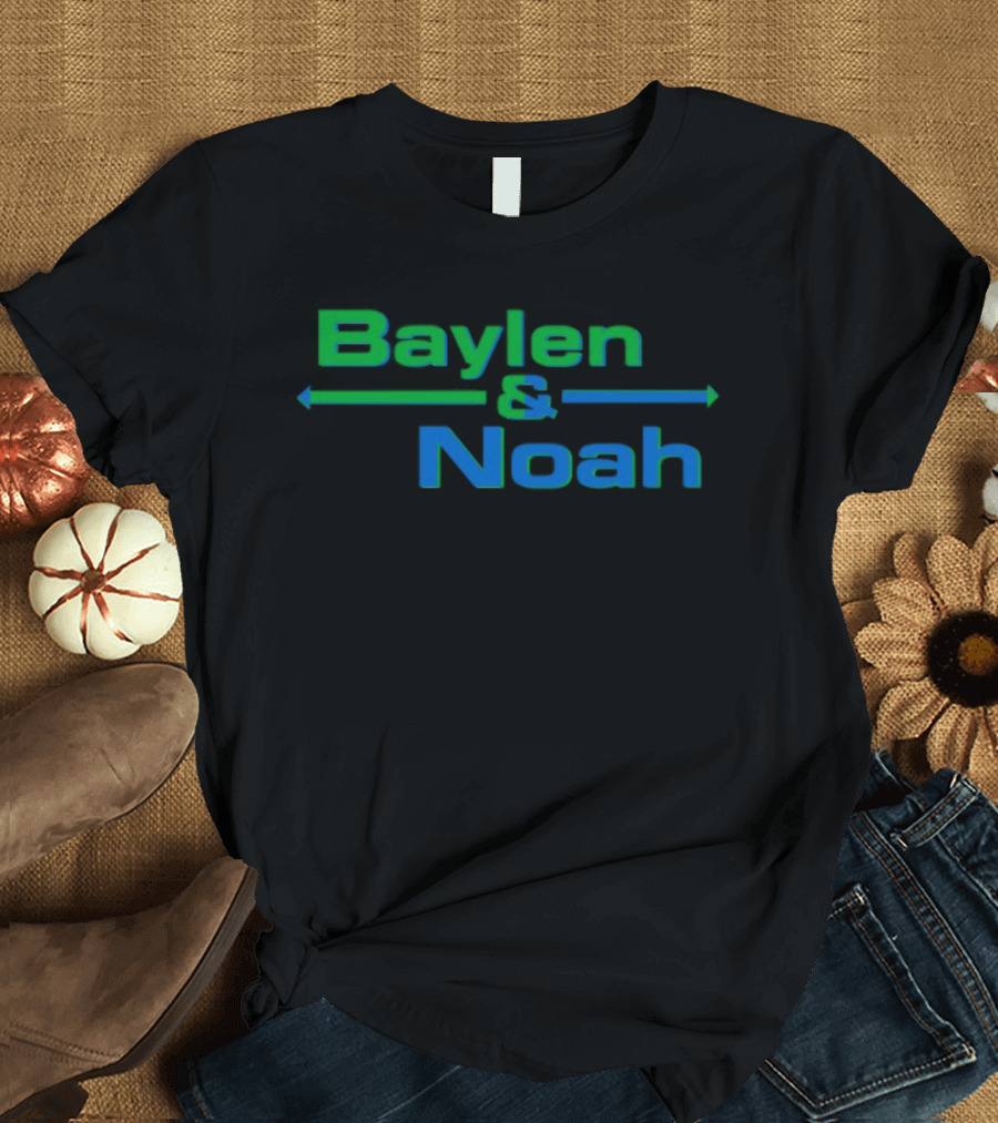 Baylenlevine Baylen and Noah Arrows Green Blue T-Shirt