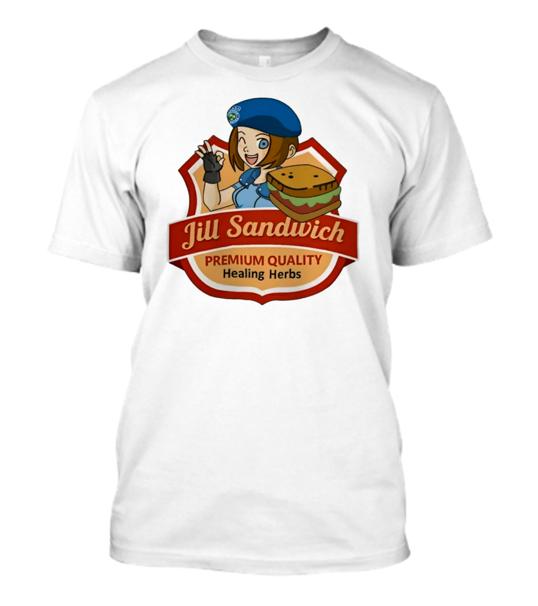 Jill Sandwich Healing Herbs Badge T-Shirt