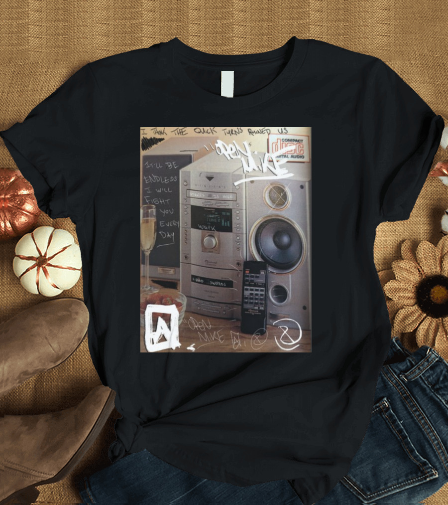 Open Mike Eagle Compact Disc Stereo Unit Wrunk Liquid Swords T-Shirt