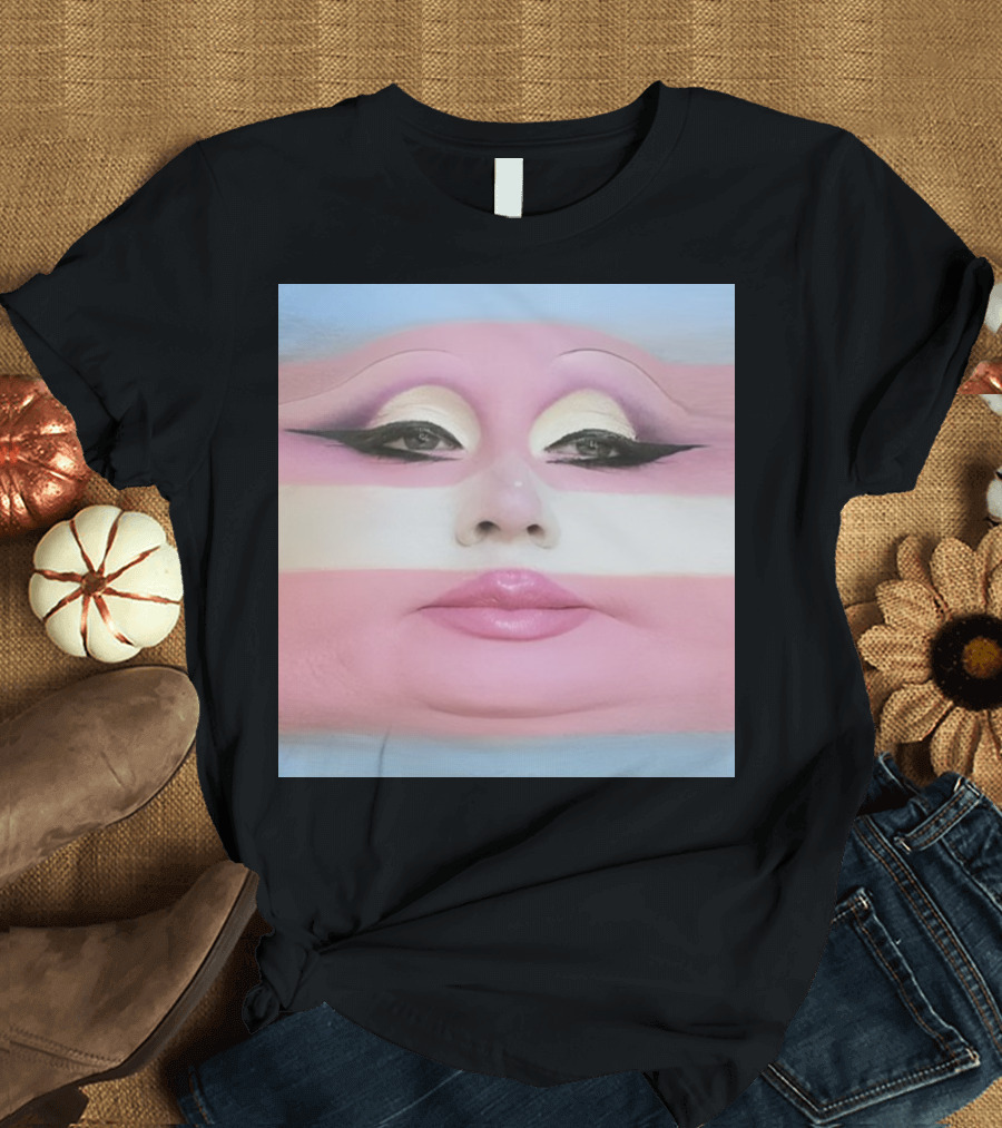 Juno Birch Transgender Flag Face T-Shirt