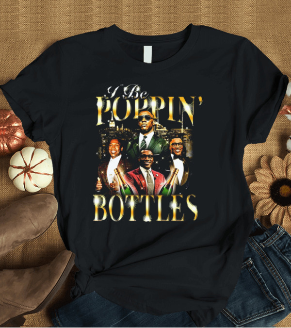 T-Shirt: Notsafeforwear Shop I Be Poppin Bottles City Lights T-Shirt Notsafeforwear Shop I Be Poppin Bottles City Lights T-Shirt