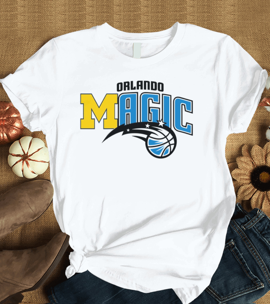 Orlando Magic Michigan Sports Collab Swanky Wolverine T-Shirt