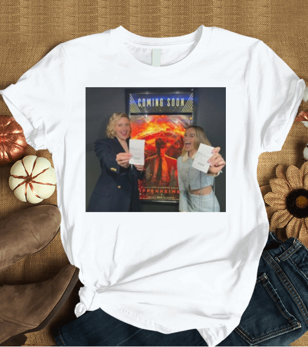 T-Shirt: Coming Soon Greta Gerwig Margot Robbie Oppenheimer Movie T-Shirt Coming Soon Greta Gerwig Margot Robbie Oppenheimer Movie T-Shirt