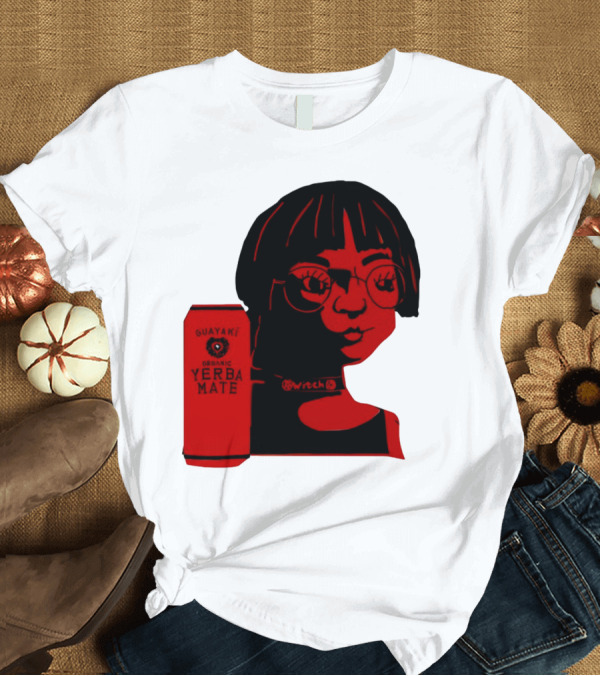 T-Shirt: Guayaki Organic Yerba Mate Witch Red Can T-Shirt Guayaki Organic Yerba Mate Witch Red Can T-Shirt