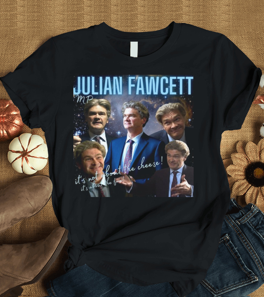 Julian Fawcett Mp It's Not About The Cheese It's About The Fun Multi-Pose Universe T-Shirt