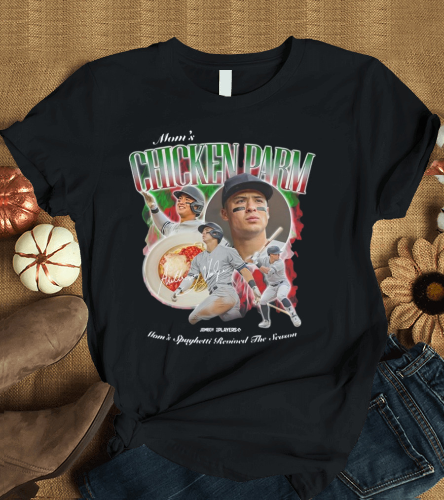 Mom's Chicken Parm Mom's Spaghetti Revived The Season Jomboy Players Baseball Iconic T-Shirt
