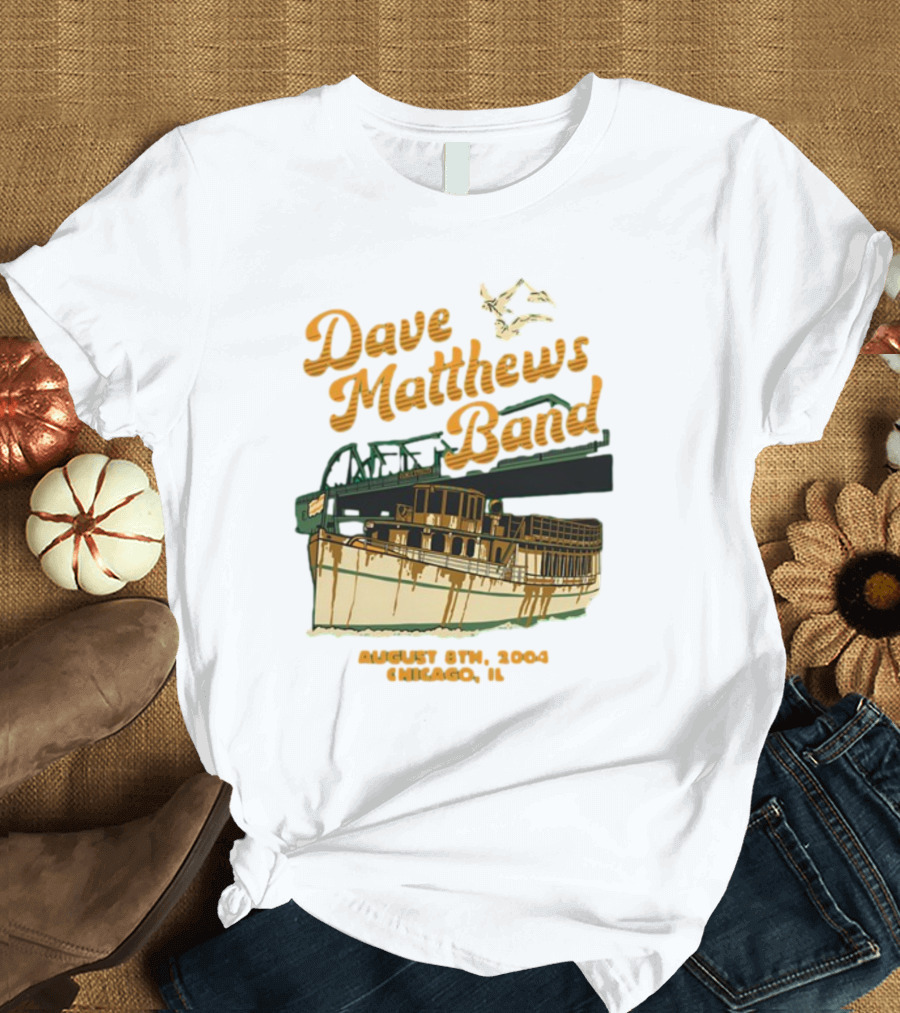 Dave Matthews Band August 8th 2004 Chicago IL Riverboat T-Shirt