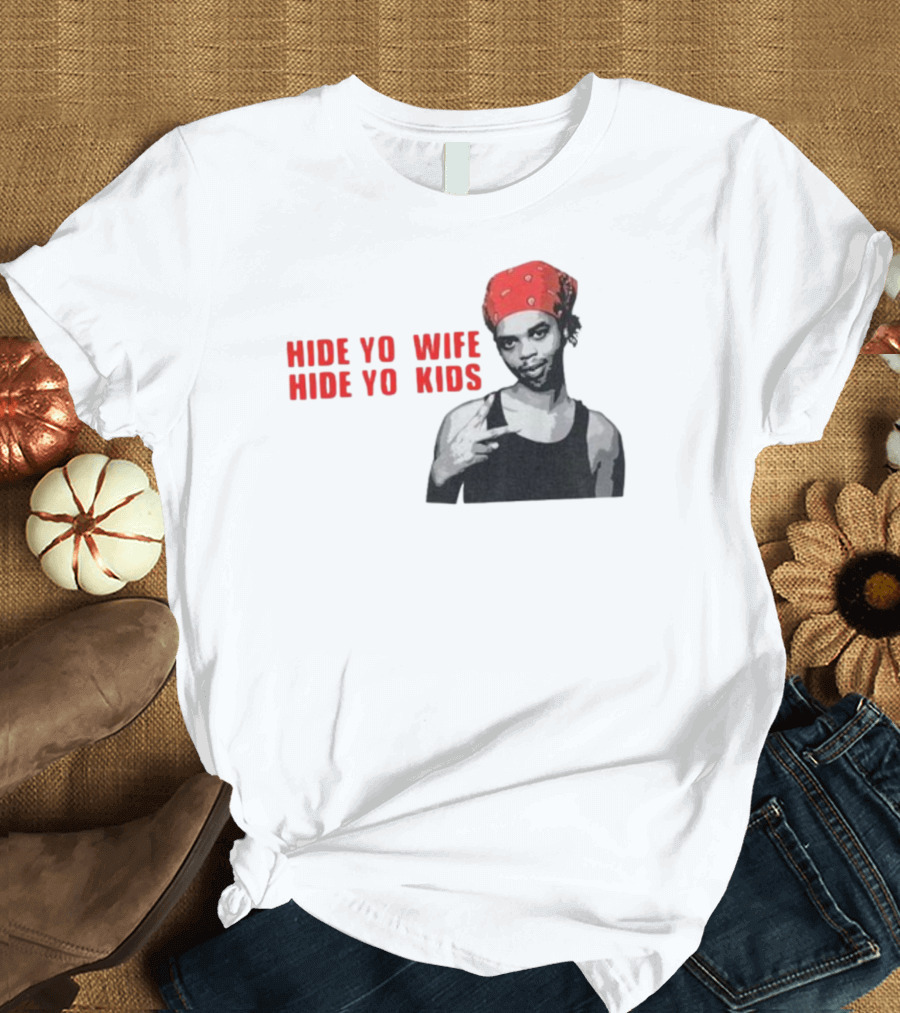 Hide Yo Wife Hide Yo Kids Viral Meme Red Bandana Image T-Shirt