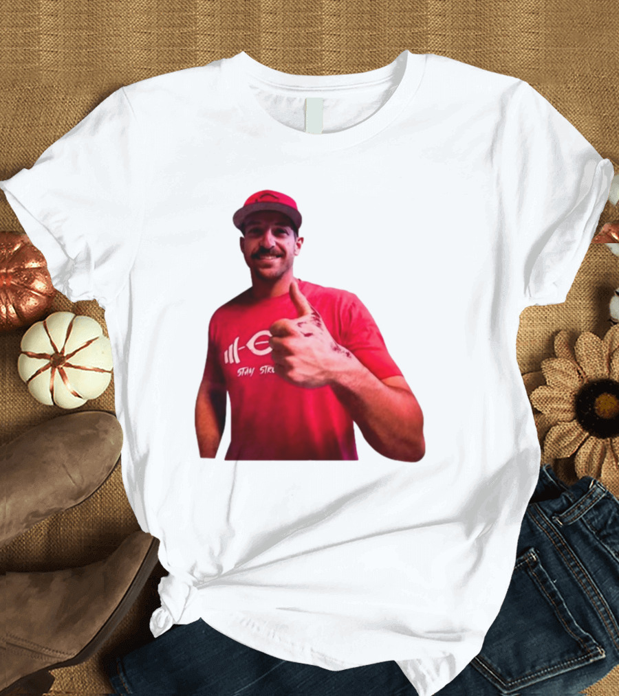 Stay Steer Thumbs Up Cincinnati Red Cap T-Shirt