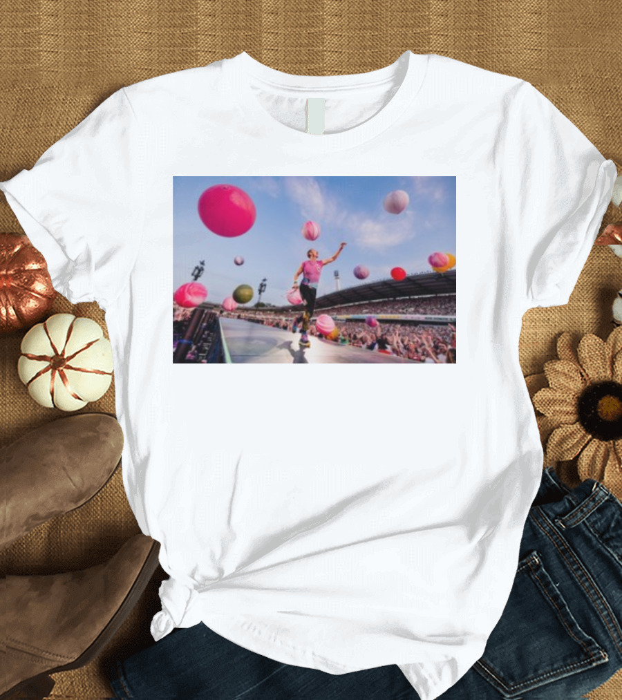 Tack Göteborg Concert Colorful Celebrations With Large Balloons at Crowded Stadium T-Shirt