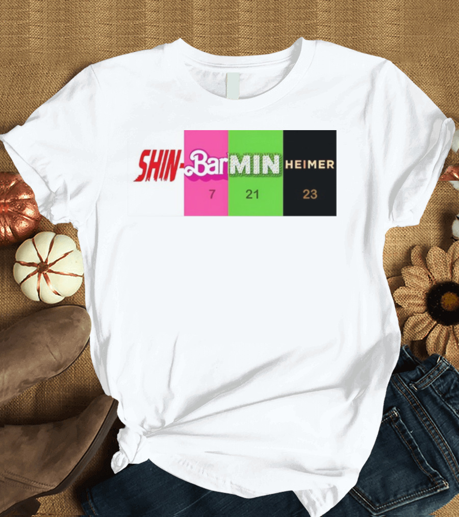 SHIN BARBIE MINIONS OPPENHEIMER 7 21 23 T-Shirt