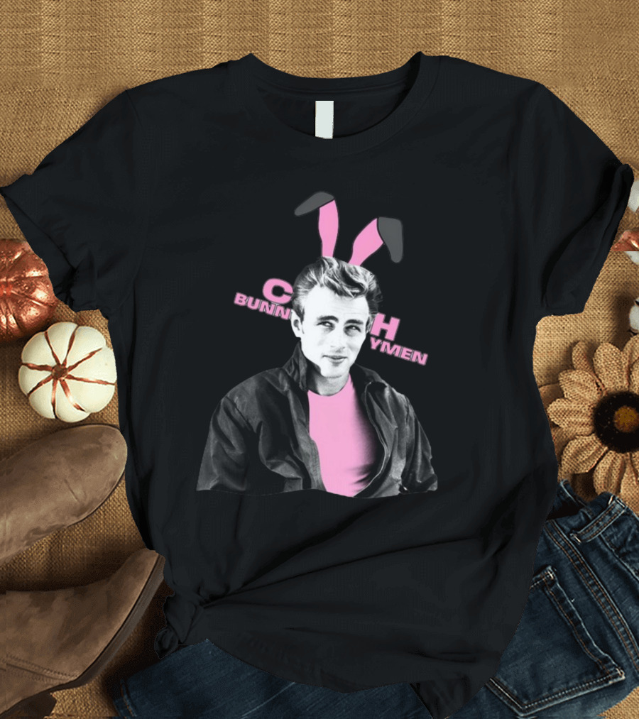 Echo Bunnymen Iconic Pink Bunny Ears Image T-Shirt