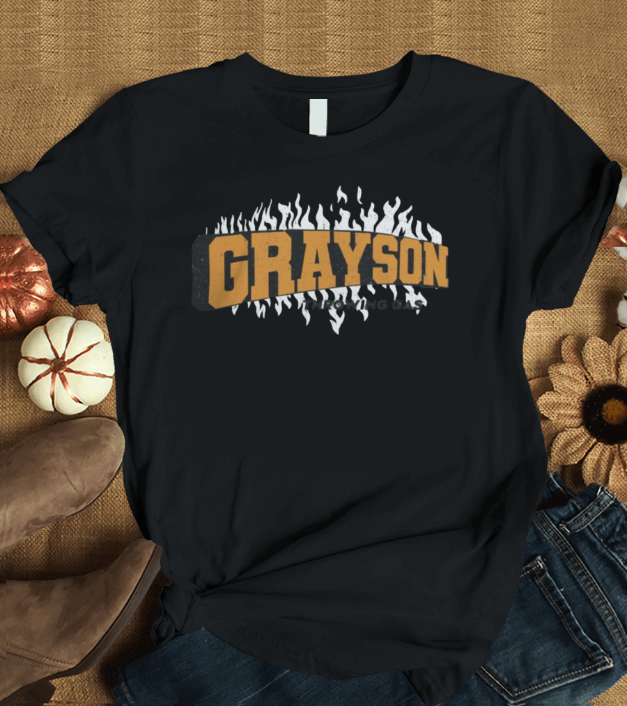 Birdlandsports Grayson Flames Throwing Gas T-Shirt