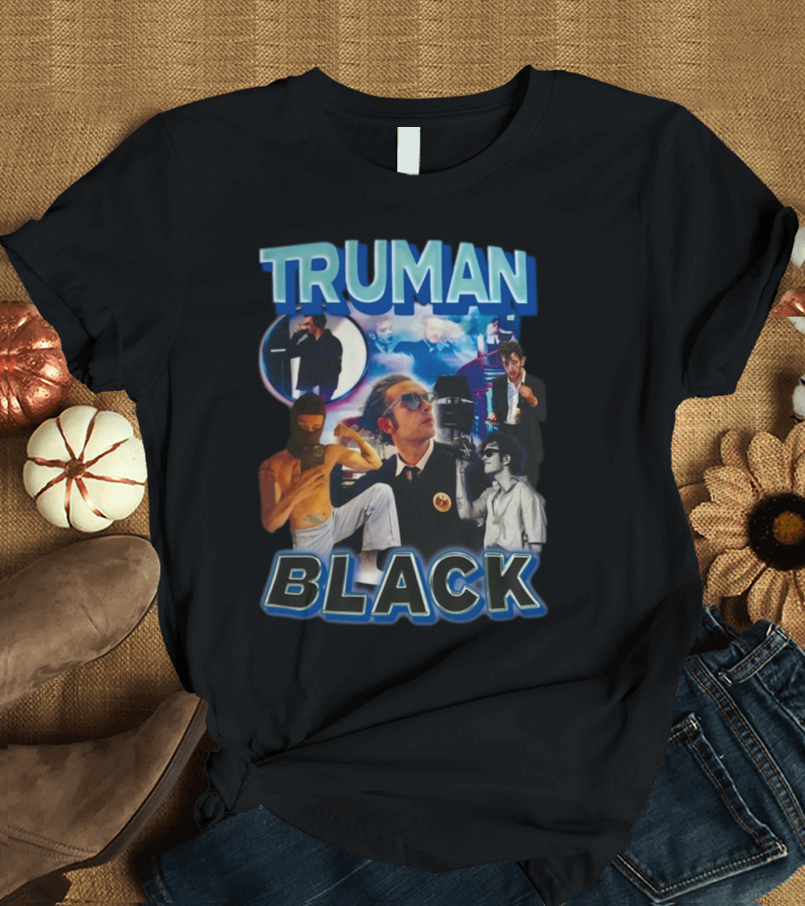 TRUMAN BLACK Iconic Multicolor Collage T-Shirt