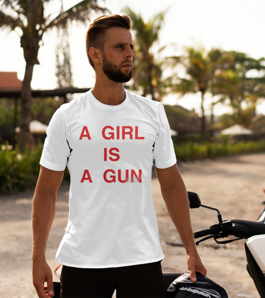 A Girl Is A Gun Pleasures X FTP Los Angeles Collaboration T-Shirt