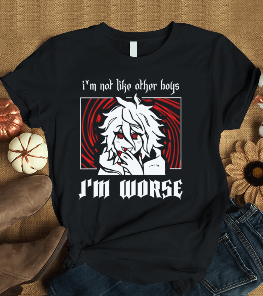 I'm Not Like Other Boys I'm Worse Spiral T-Shirt