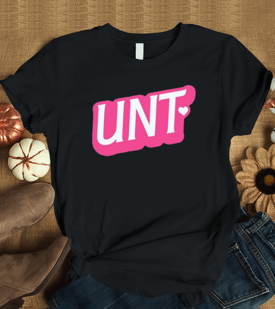 UNT Union Barbie Style Pink Heart T-Shirt