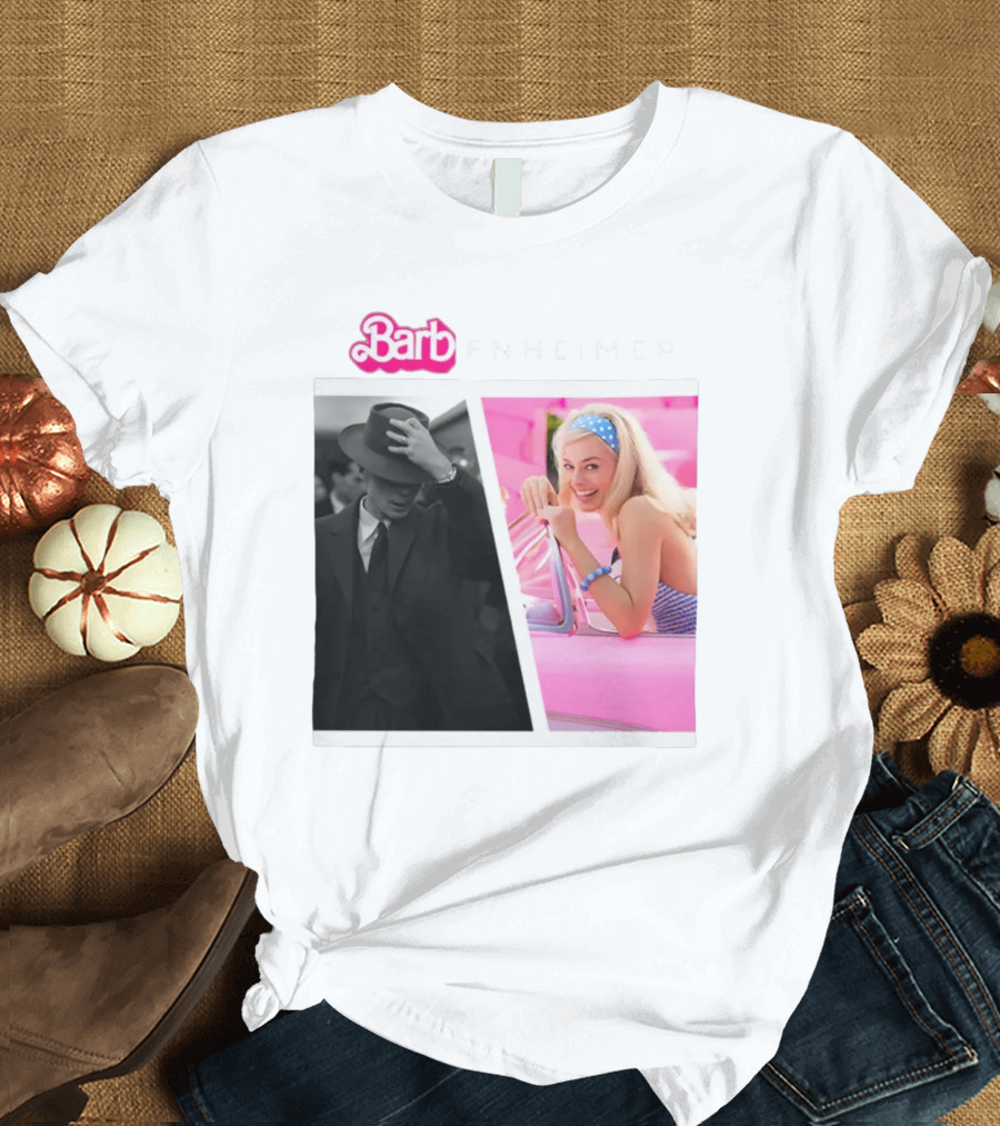 Barbenheimer Split Image Classic Crewneck Collection T-Shirt