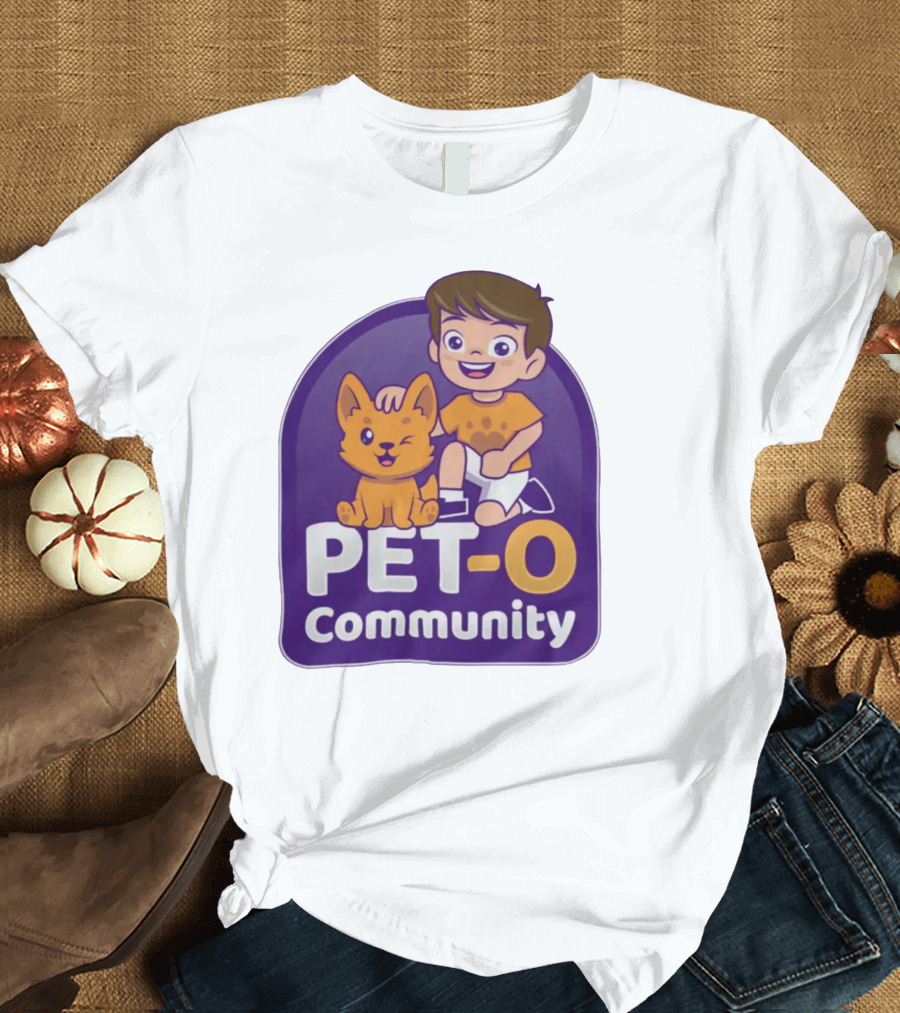 PET-O Community Winking Dog Child Cartoon T-Shirt