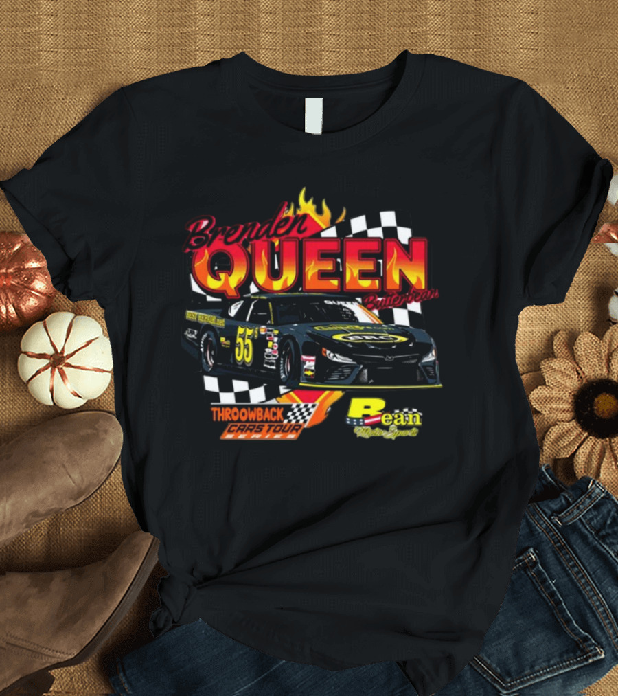 Brenden Queen Butterbean 55 Throwback Cars Tour Racing Bean Motorsports T-Shirt