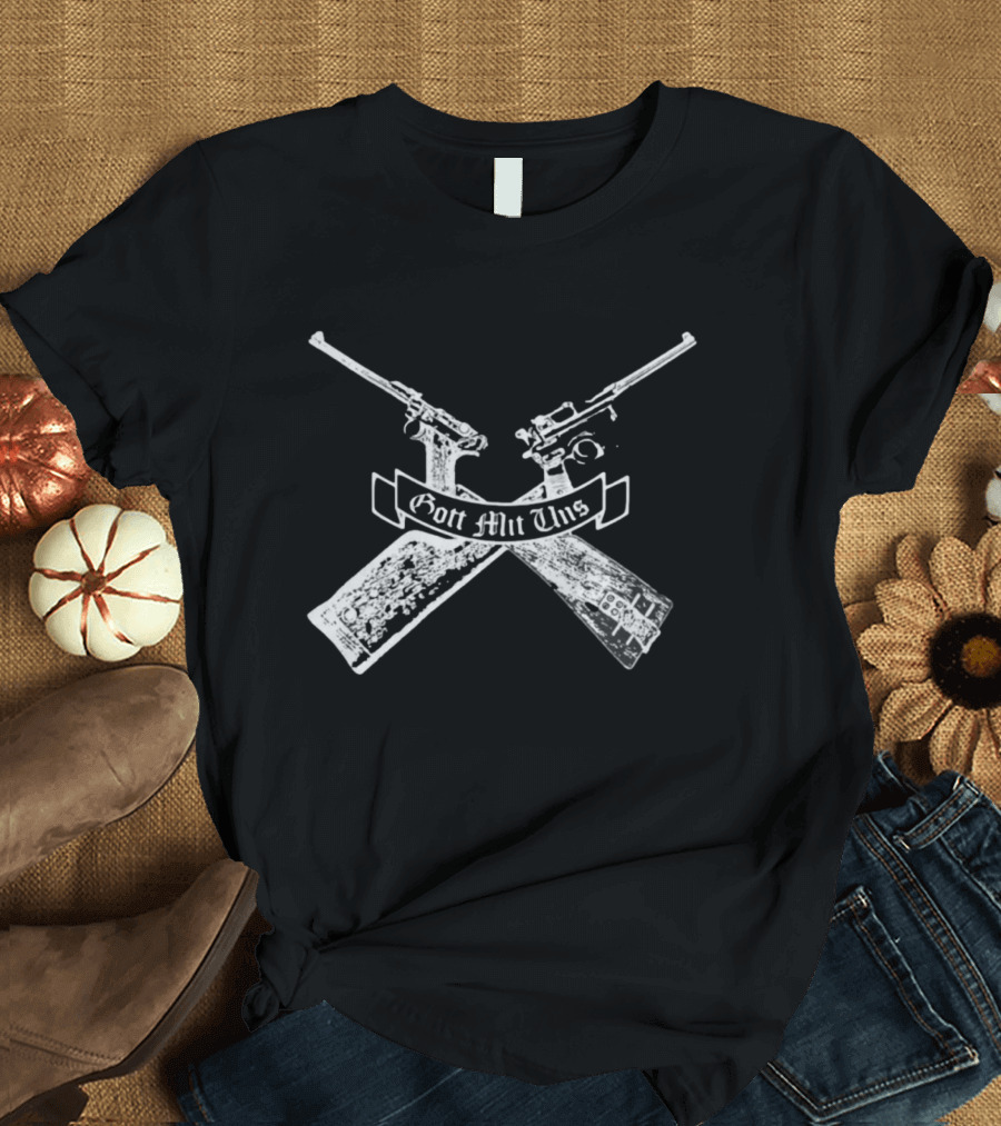 Gott Mit Uns Crossed Rifles T-Shirt