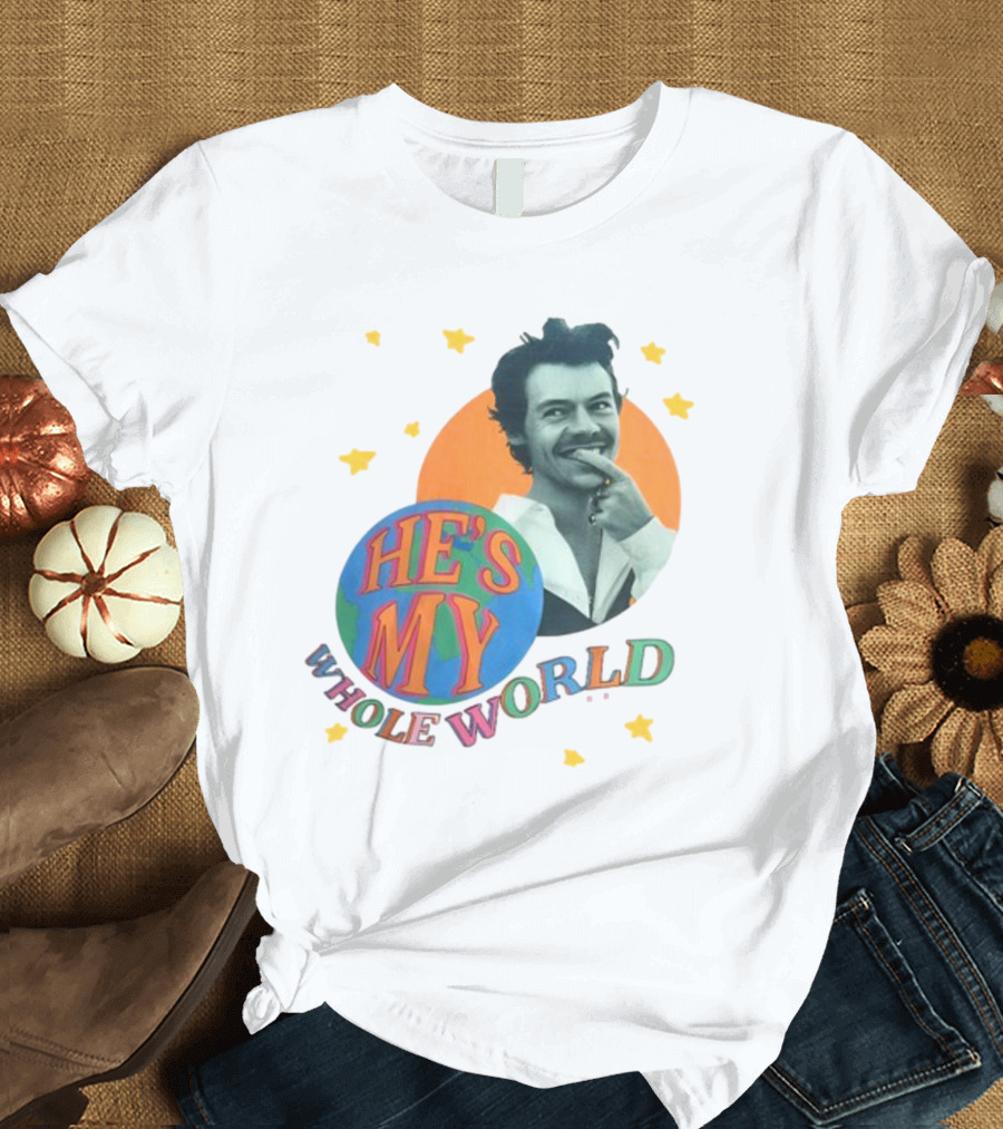 Harry He's My Whole World Stars T-Shirt