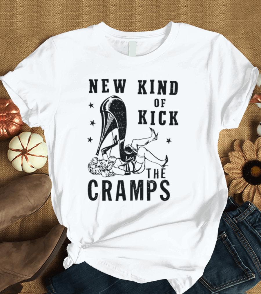 New Kind Of Kick The Cramps Retro Pin-Up T-Shirt