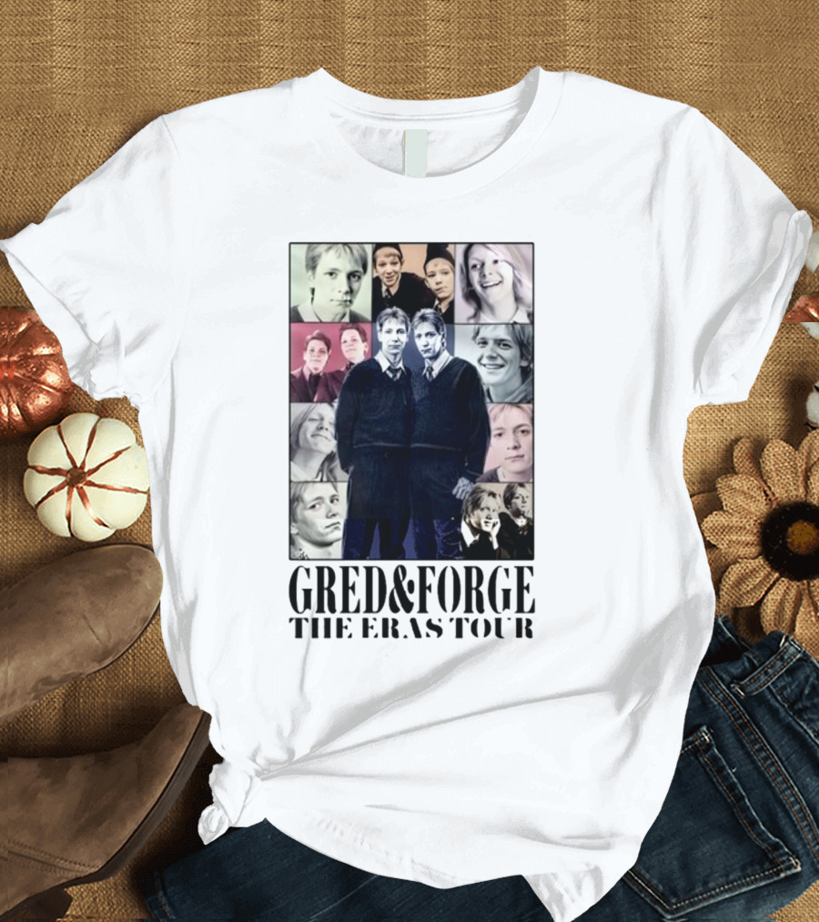 Gred And Forge The Eras Tour Collage of Characters T-Shirt