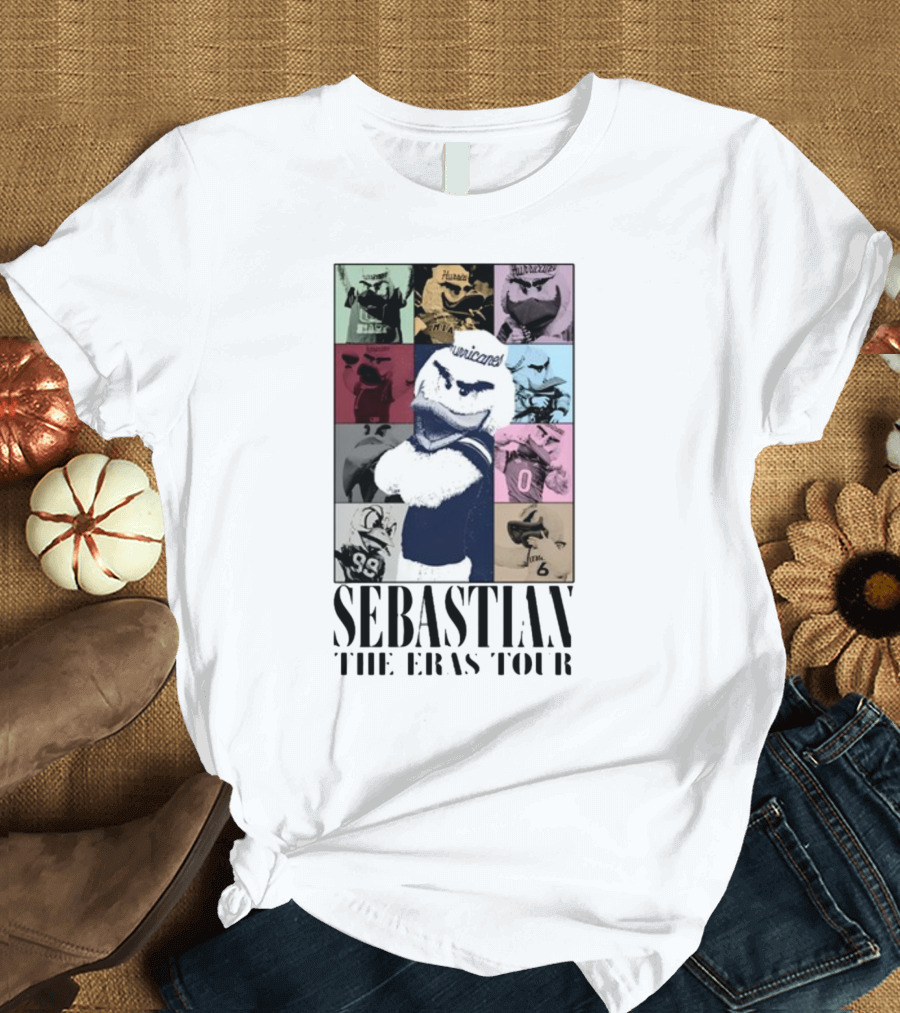 Sebastian Mascot Hurricanes The Eras Tour Collage T-Shirt